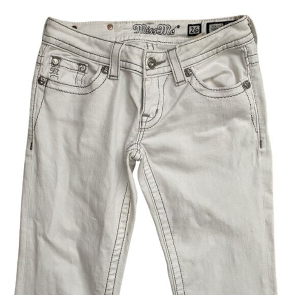 Miss Me White Boot Jeans - Picture 2 of 7
